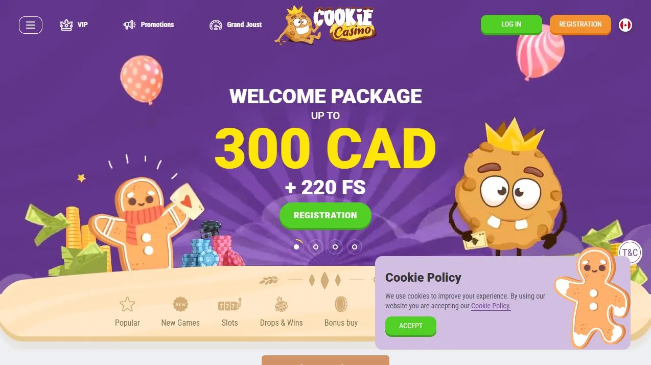 Cookie Casino live casino